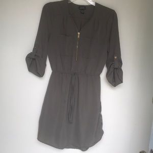 Olive green dress